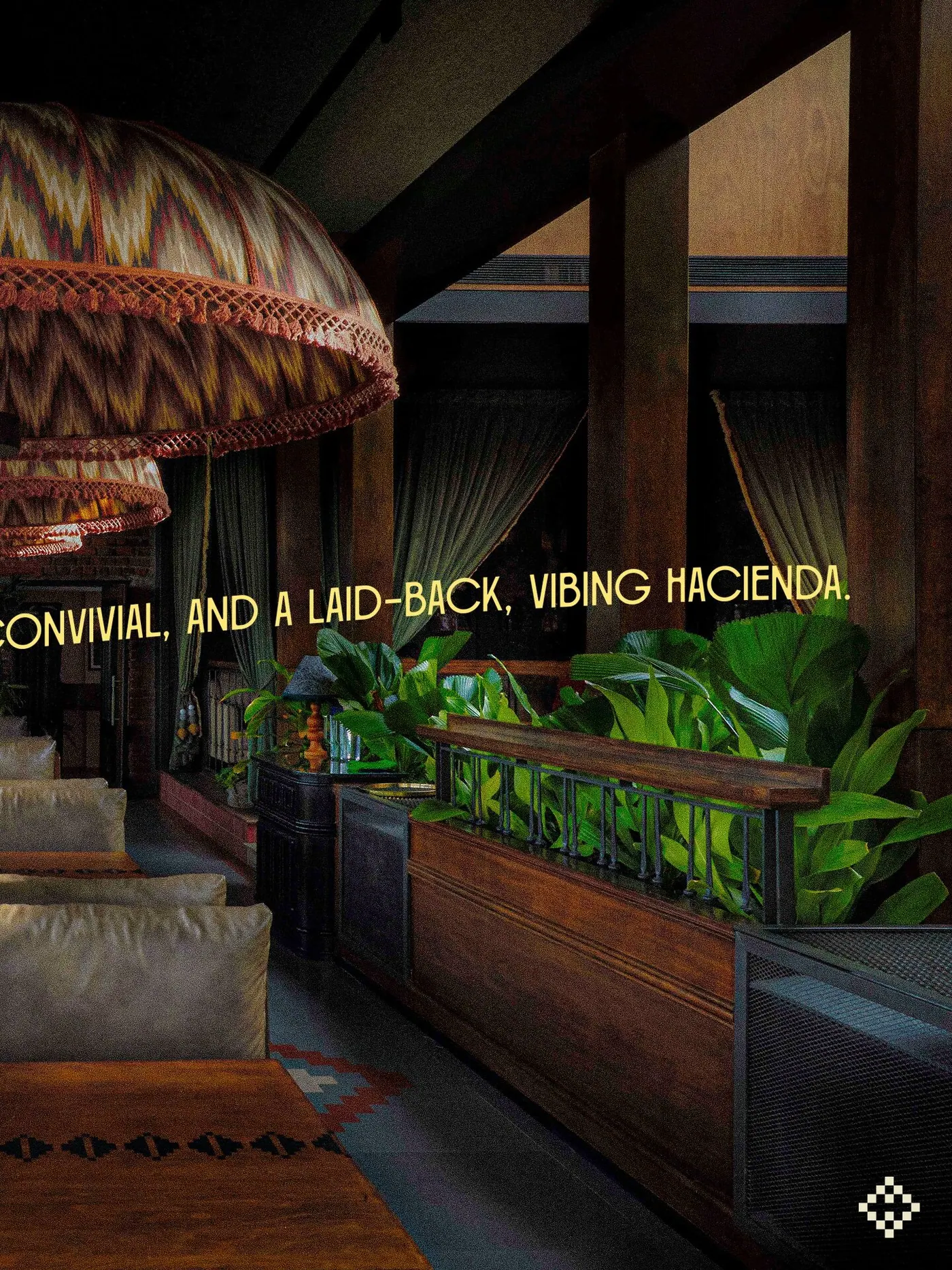 The conservatory at Una Hacienda