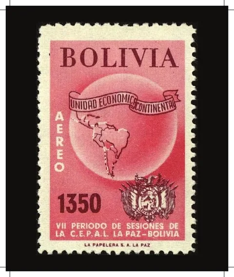 Bolivia — vintage postage stamp artwork