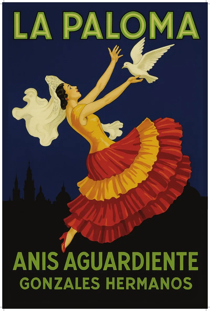 La Paloma — vintage Latin American print